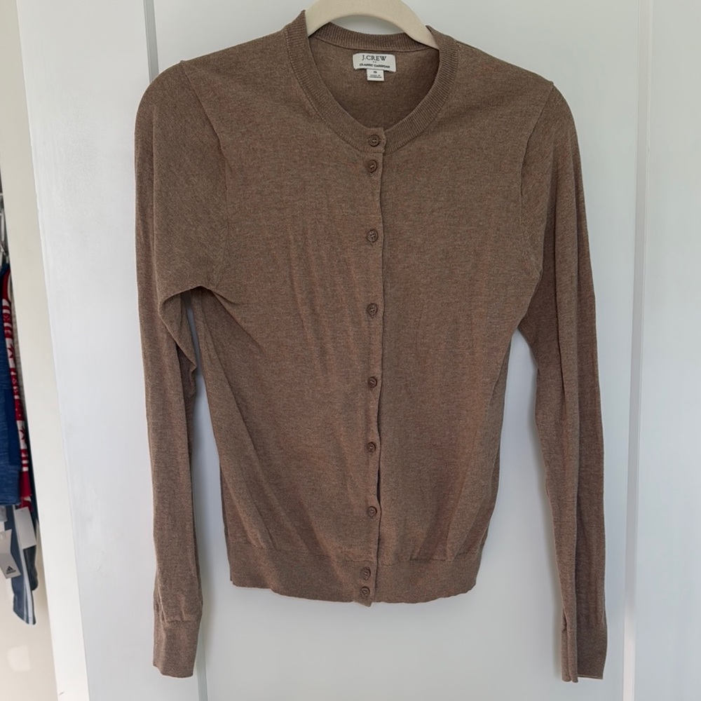 J.Crew Factory Classic Brown Light Cardigan